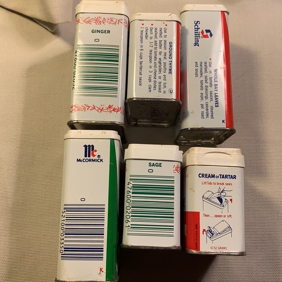 Durkee & Schilling vintage tin spice boxes - Picture 4 of 7